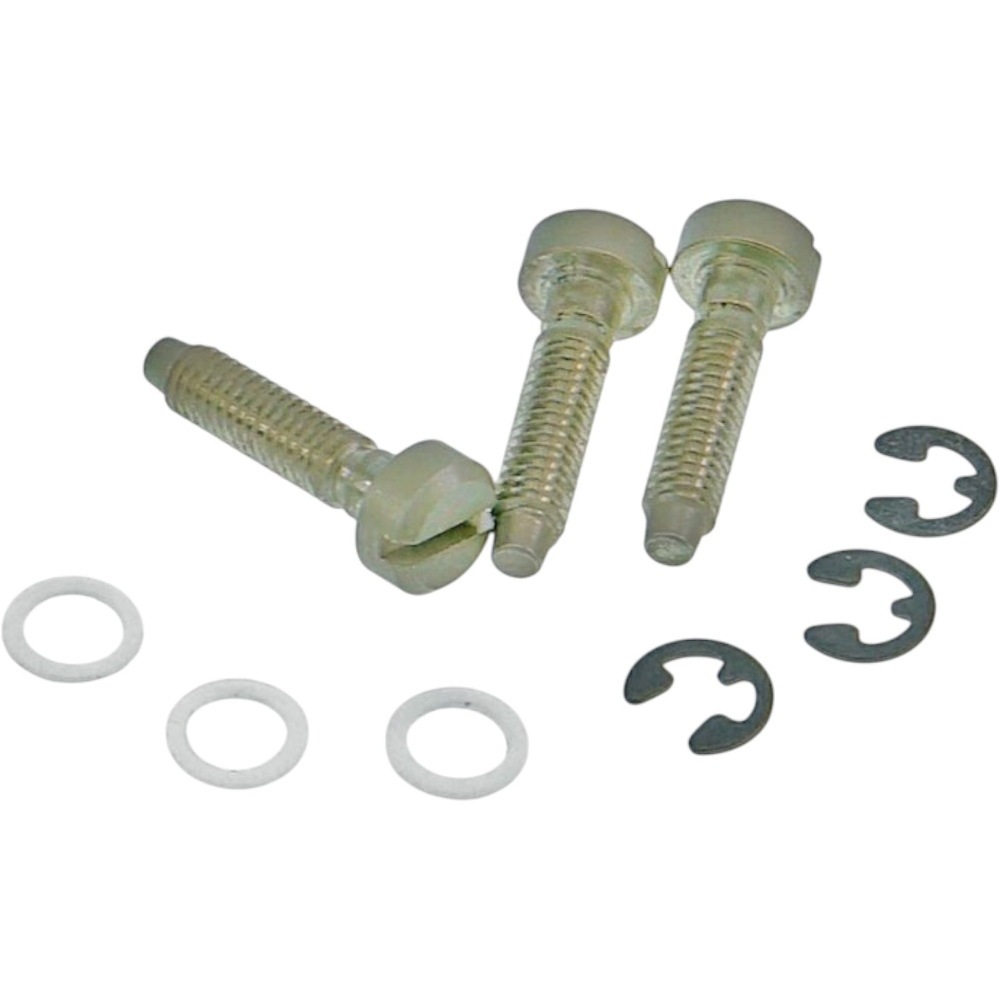 Faber SS-NA (3 stuks) Faber® zadels vervangingsschroef, messing, nikkelgecoat, verouderd