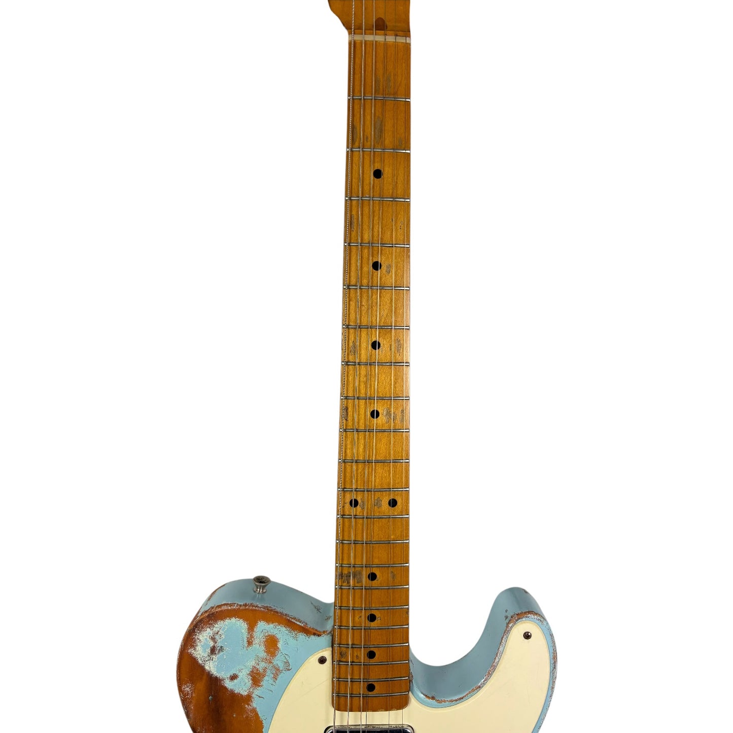 Fender Japan 52 Reissue Telecaster 1990-1991 - Bleu - Relicage prononcé