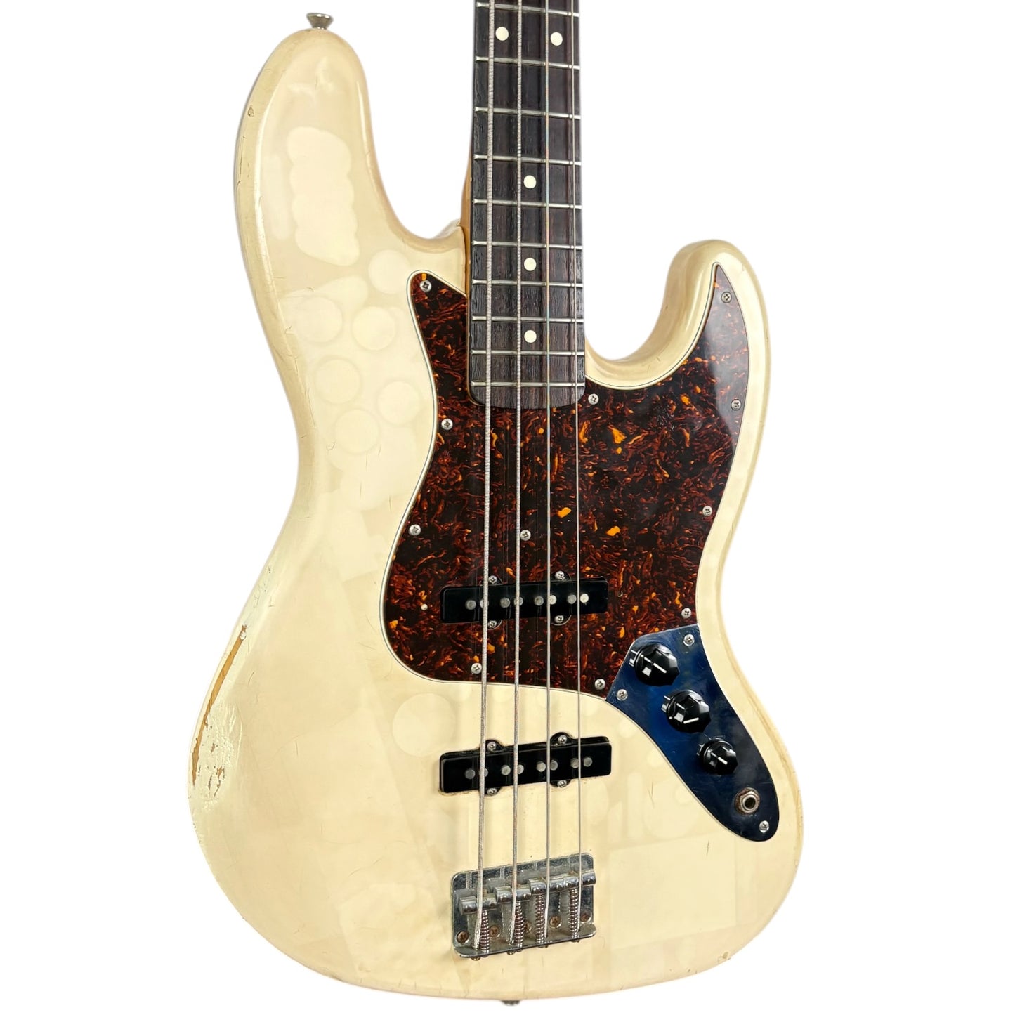 Fender Squier Series Jazz Bass - CS MOD - Bianco vintage