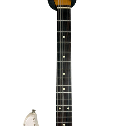 Fender MJT 60s Reissue Stratocaster - White over Sunburst - Heavy Relic
