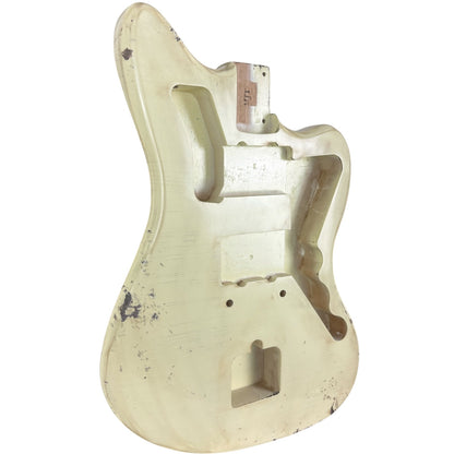 MJT Aged Relic Nitro Jazzmaster Body - Vintage White