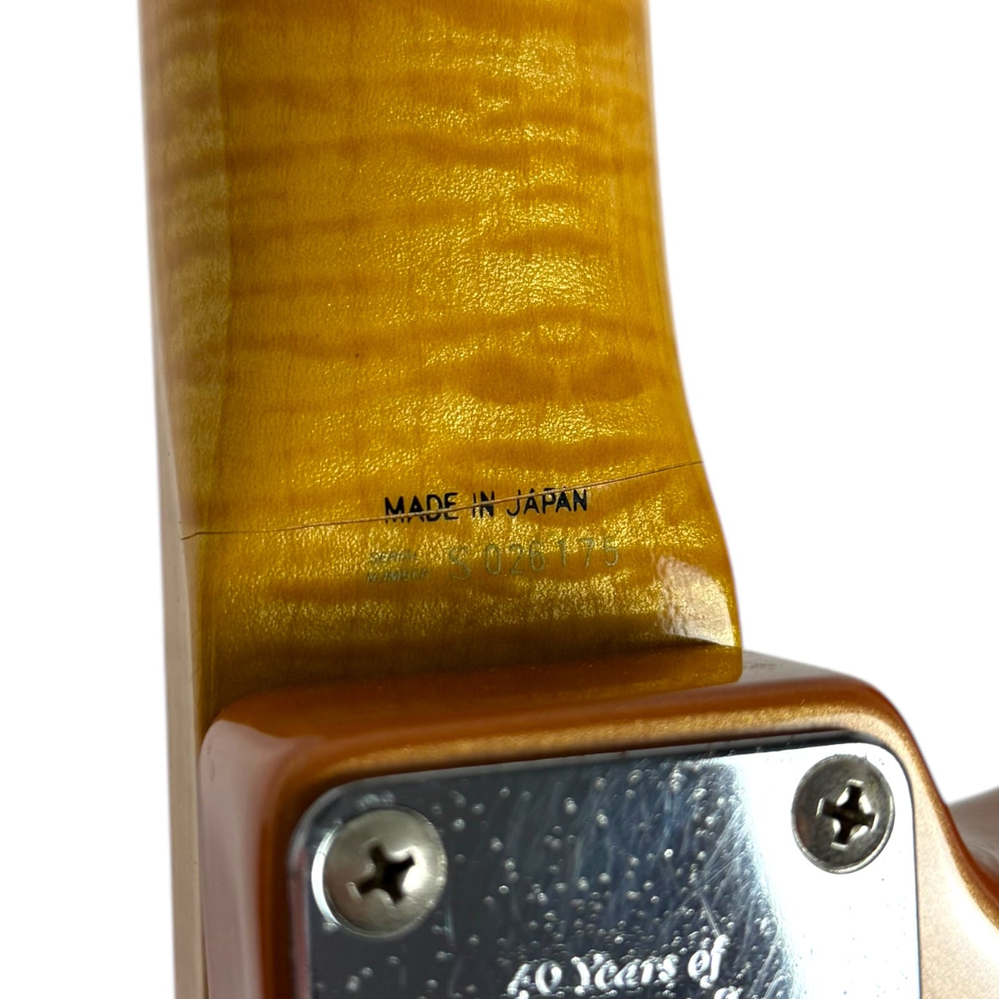 Fender Japan ST62-65AS ’62 Reissue Stratocaster Limited 40th Anniversary 1994 - Burgundy Mist, matching Headstock