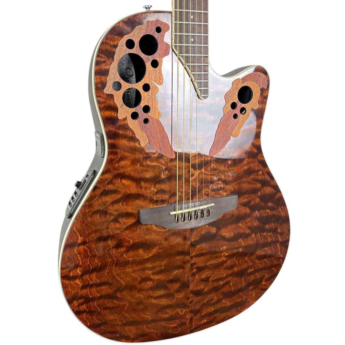 Ovation CE48P-TGE Akustická 2018 – tygří oko