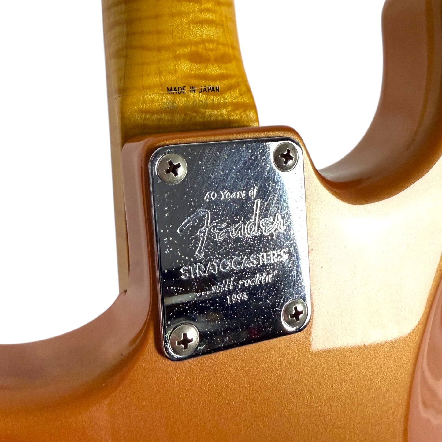 Fender Japan ST62-65AS ’62 Reissue Stratocaster Limited 40th Anniversary 1994 - Burgundy Mist, matching Headstock