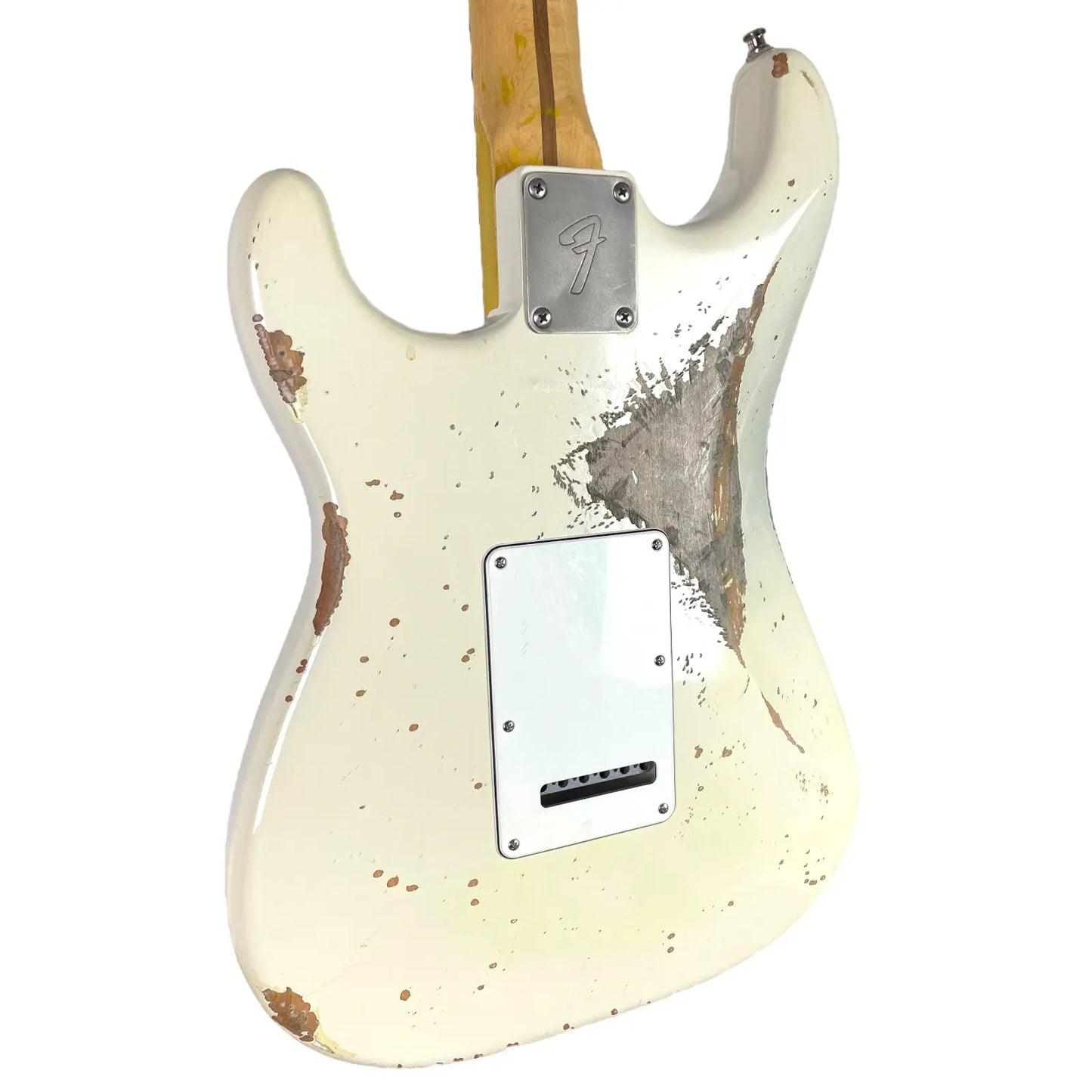 Fender American Standard Stratocaster - Look relique blanche olympique