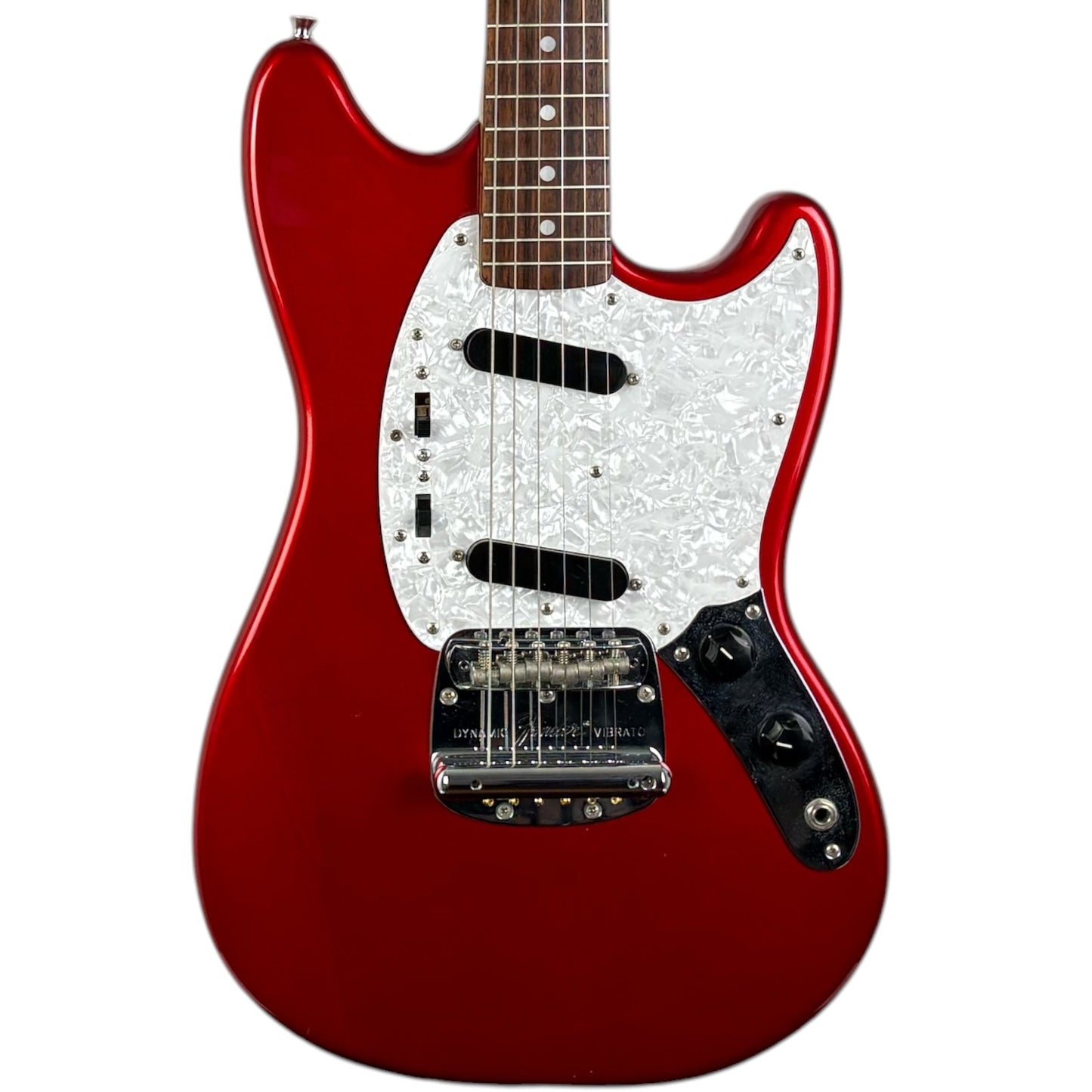 Fender Japan 69 Yeniden Üretim Mustang 1995-1996 - Candy Apple Kırmızısı