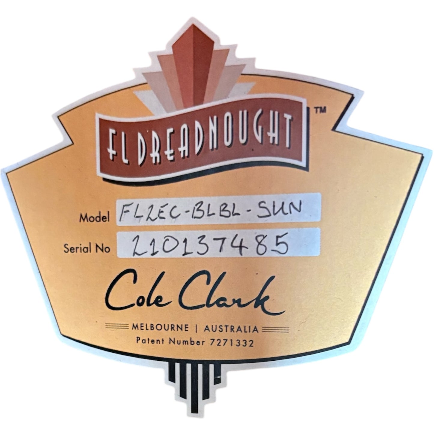 Cole Clark FL2EC-BLBL-SUN 2021 - Natural Sunburst