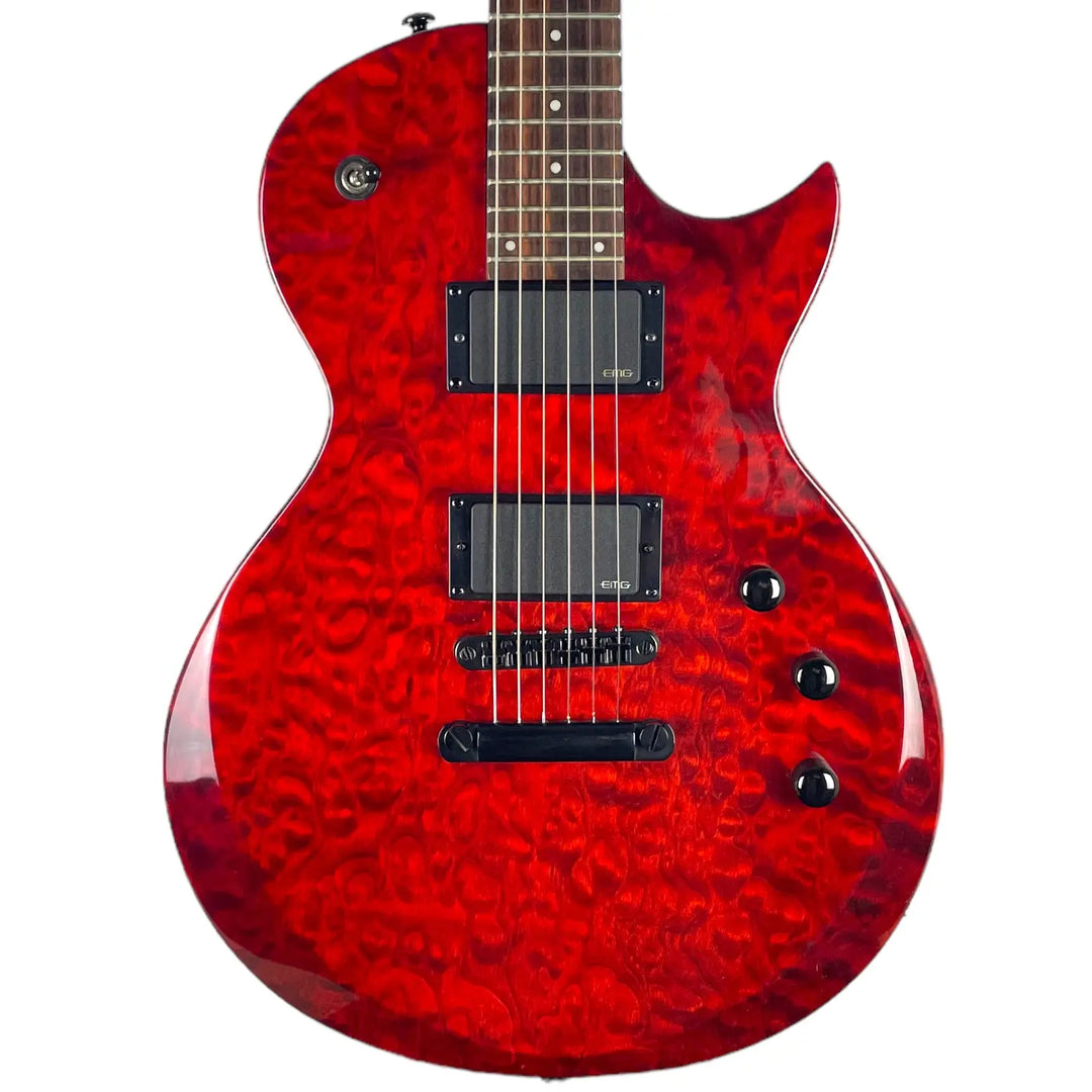 ESP LTD EC-100QM 2005 - See Thru Black Cherry - Pat´s Guitars