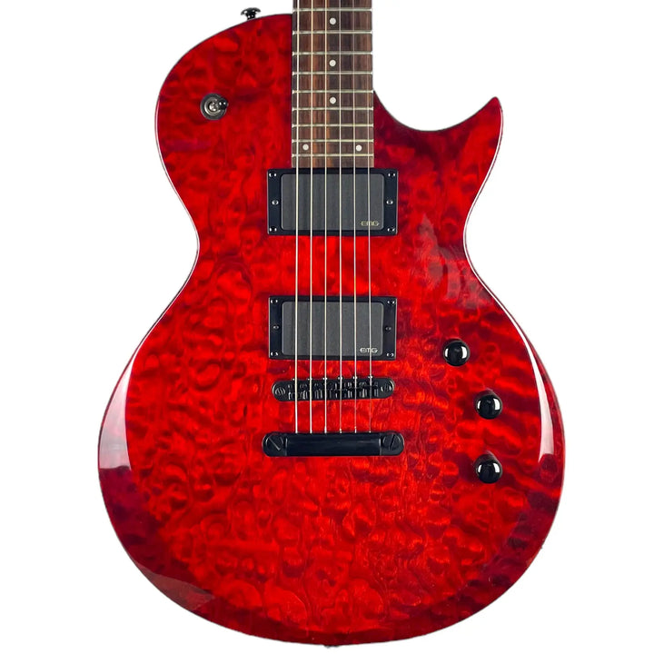 ESP LTD EC-100QM 2005 - See Thru Black Cherry - Pat´s Guitars