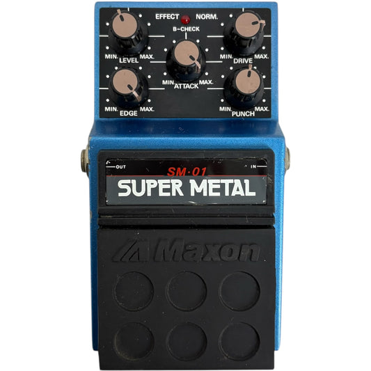 Maxon SM-01 Super Metal Effect Pedal - Vintage Japan