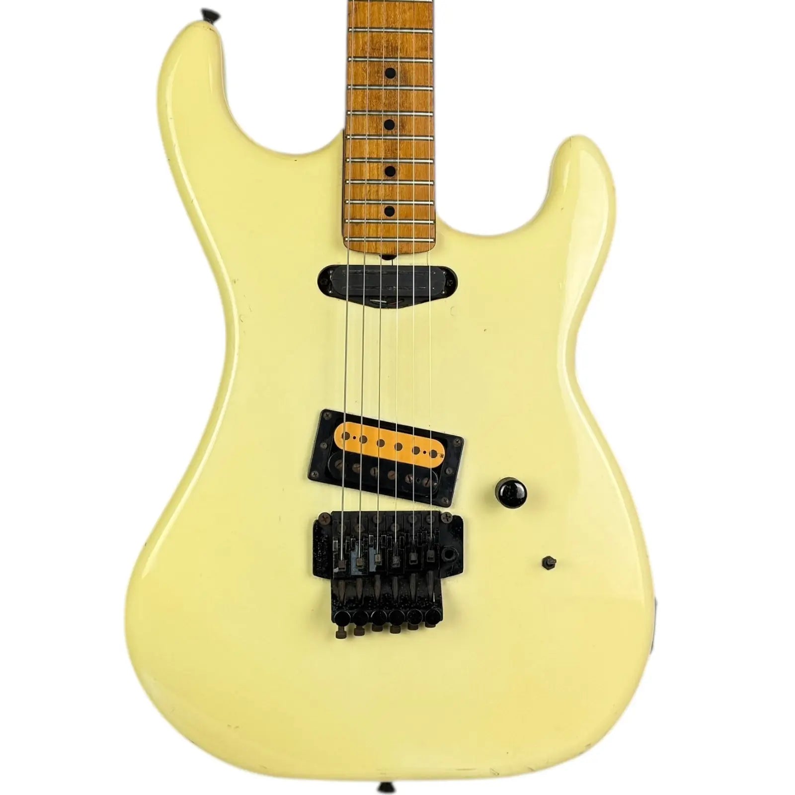 80s USA製 Kramer Neptune刻印 1H ロック式 55228 Kramer Neptune años 80 - Blanco Vintage - Pat´s Guitars