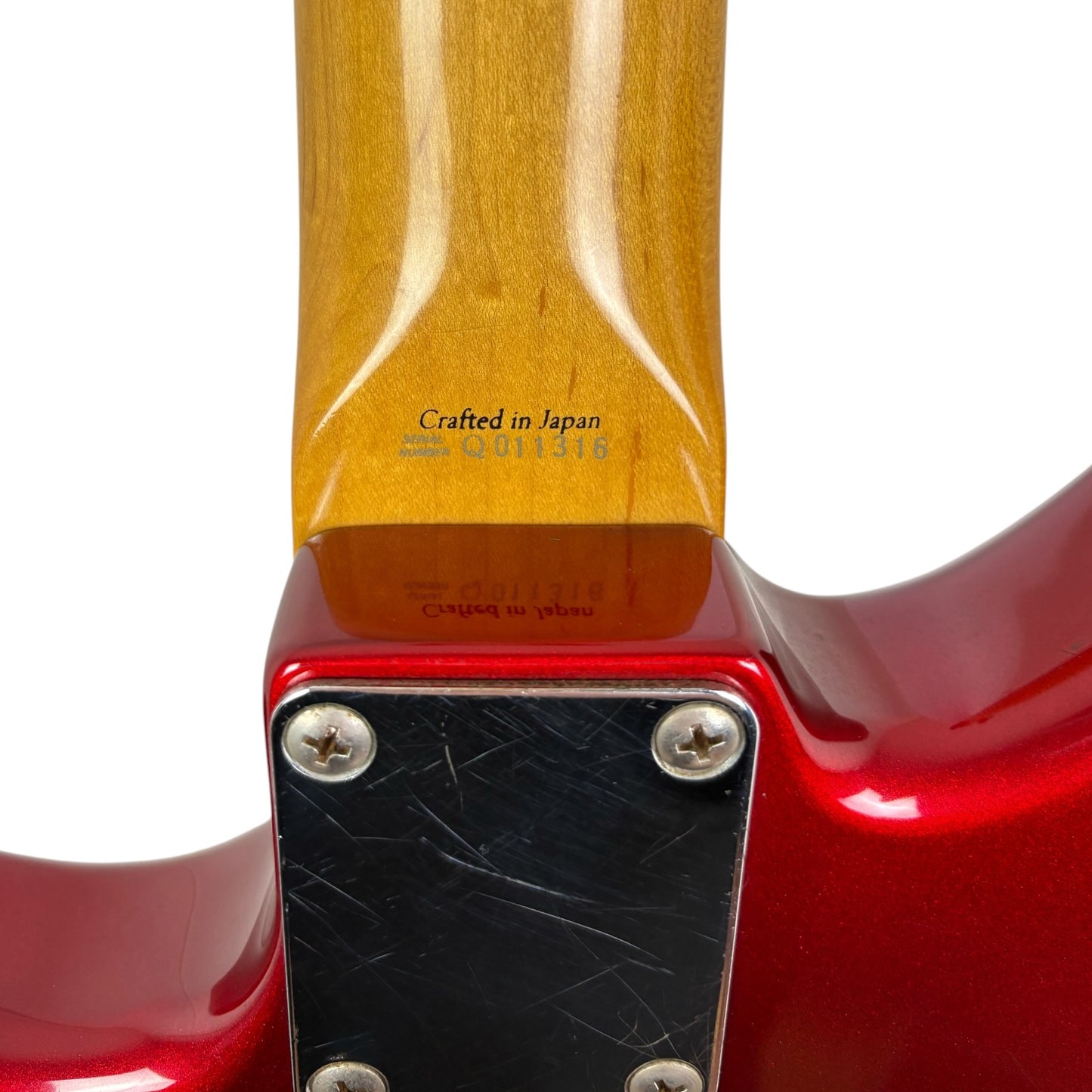 Fender Japan 66 Reissue Jaguar 2002～2004年製 - キャンディ・アップル・レッド - マッチングヘッドストック