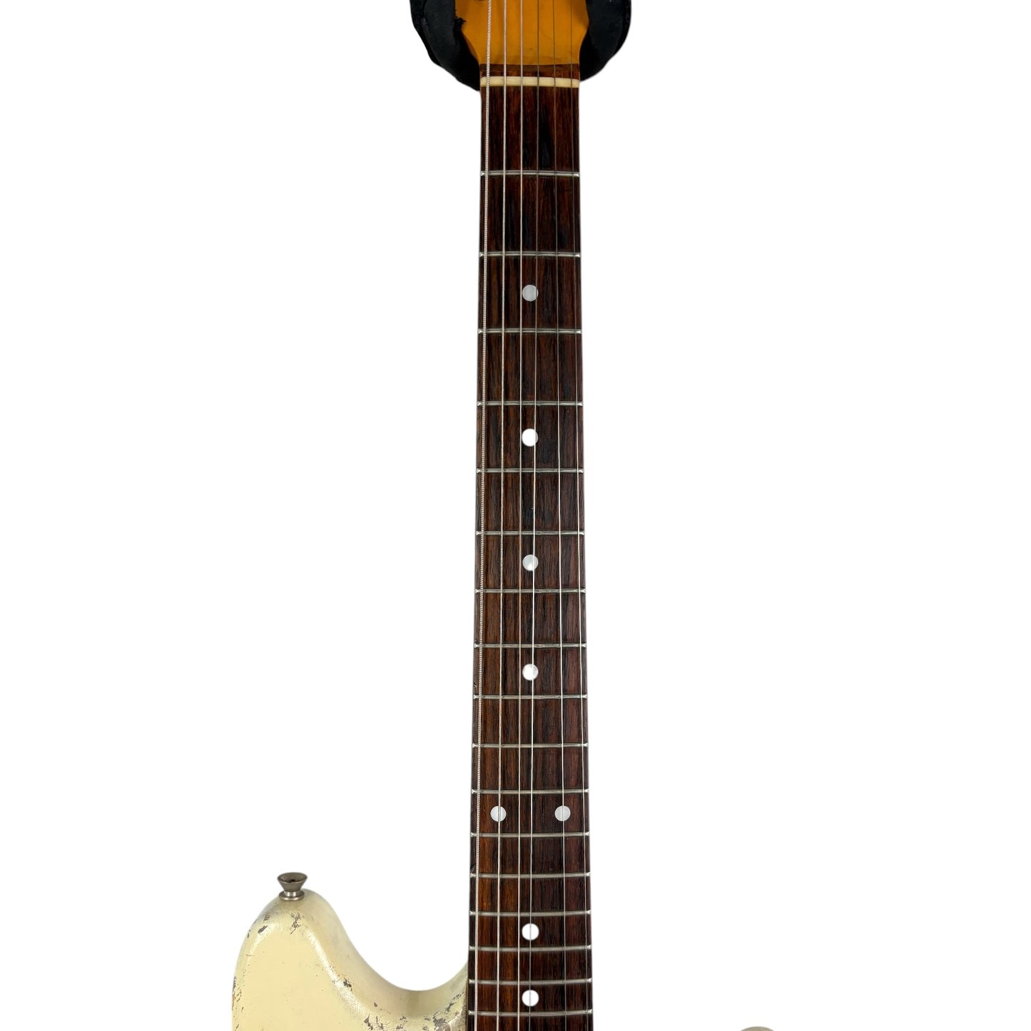 Fender Japan 69 Reissue Mustang 1993-1994 - Тежък Реликт Винтидж Бял