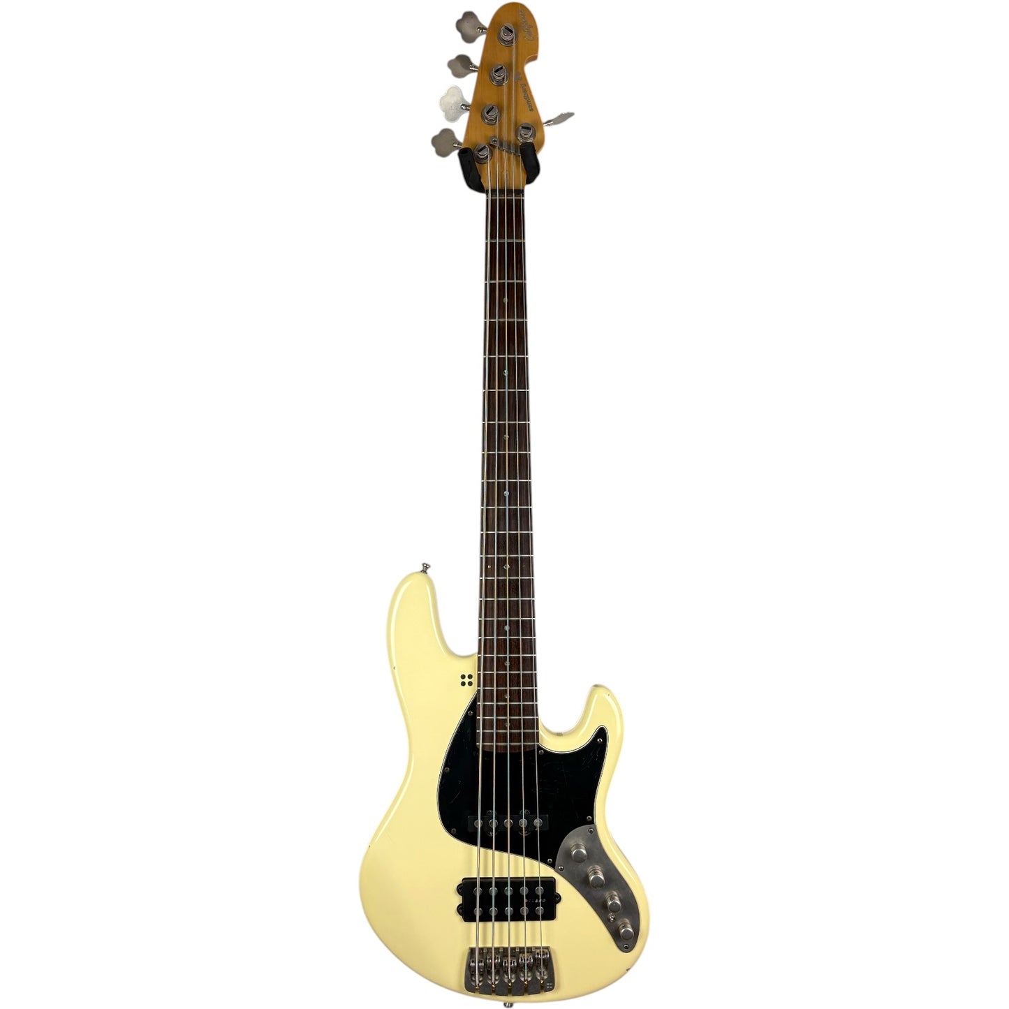 Sandberg California Bass 5-kielinen 2018 - Vintage White - Tehtaan pehmeä ikääntynyt viimeistely