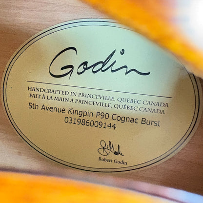 Godin 5th Avenue Kingpin P90 - Cognac Burst