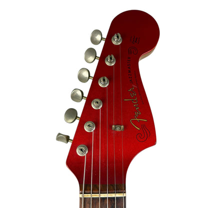 Fender Japan 66 Reissue Jazzmaster 1999-2002 - Канди Епъл Ред - Със съвпадащ глава на грифа