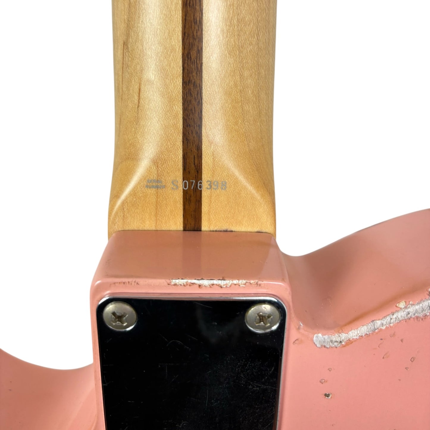 Fender MJT Telecaster réédition des années 50 – Rose coquillage – Relic très marqué