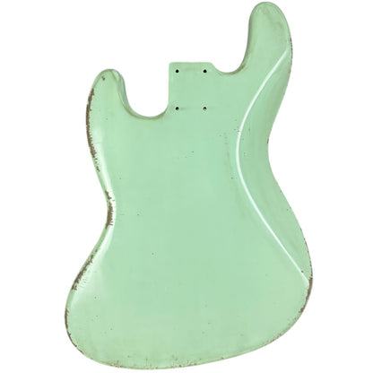 MJT Aged Relic Nitro Jazz Bass Body - Surf Green