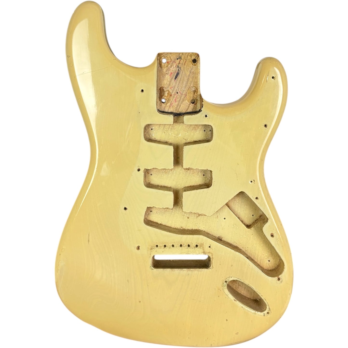 Corps de Stratocaster japonaise – blanc vintage