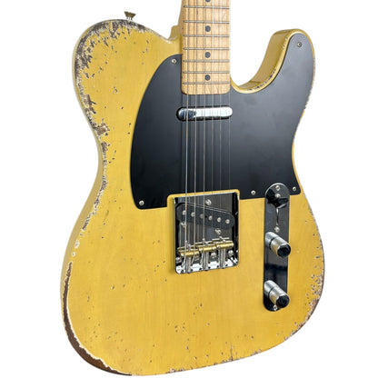 Fender MJT 50s Reissue Telecaster – karamelově blond – výrazný relic vzhled
