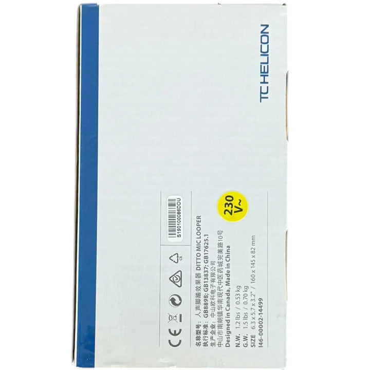 TC Helicon DITTO Mic Looper Pedal - Pat´s Guitars