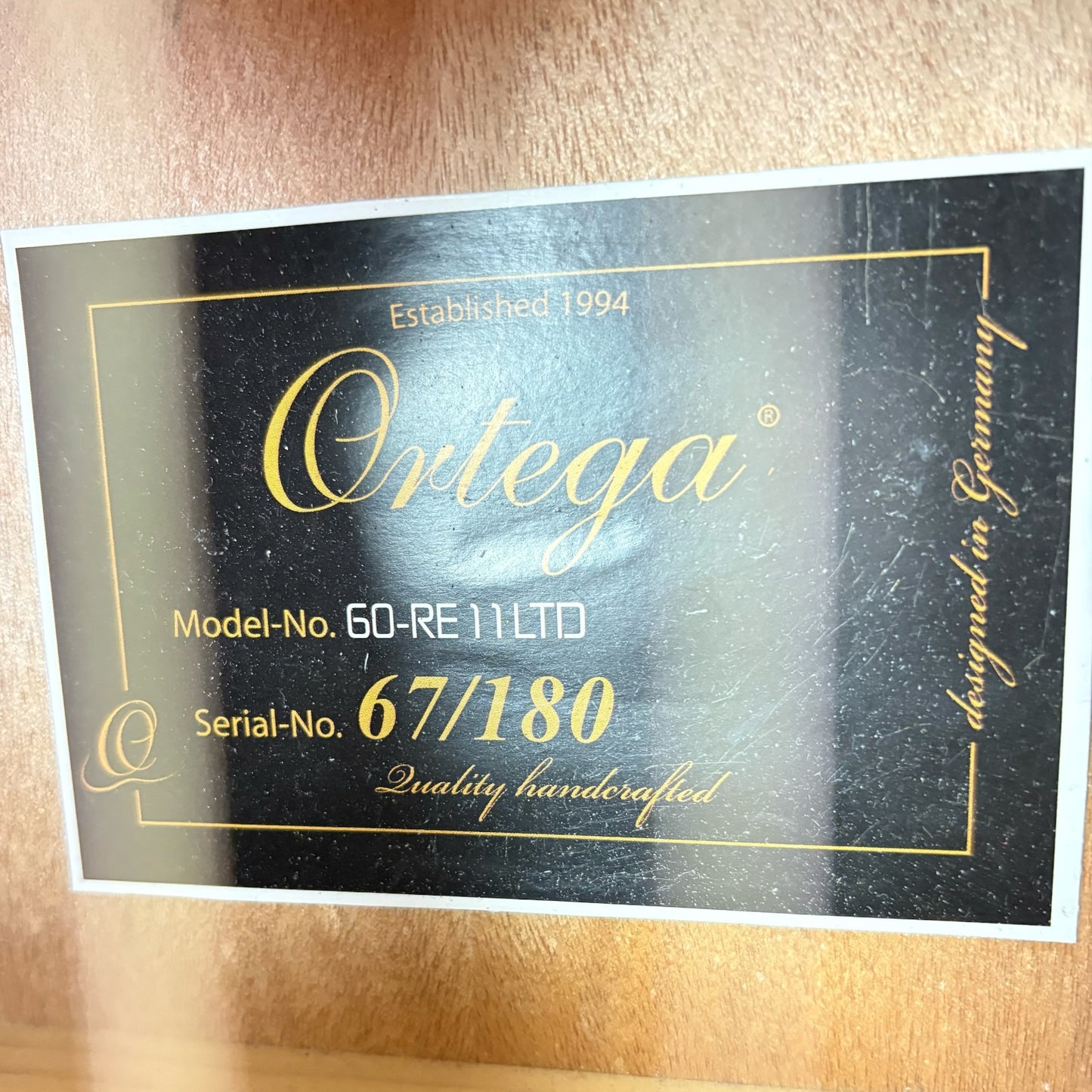 Ortega Model 60-RE11LTD - Natural