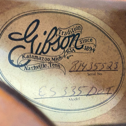 Gibson ES-335 DOT 1985 - Tobacco Sunburst