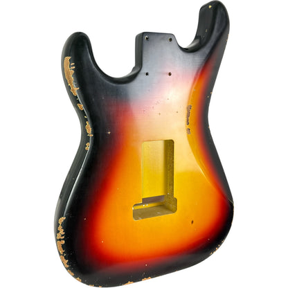 MJT Aged Relic Nitro Stratocaster Body - Sunburst