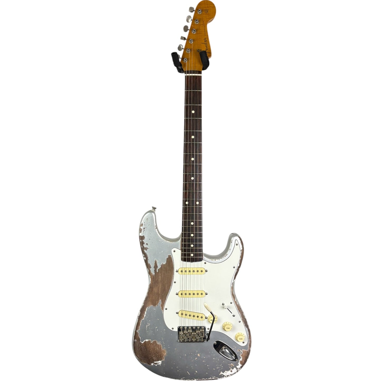 Fender MJT 60s Reissue Stratocaster - Inca Silver - Zwaar verouderd