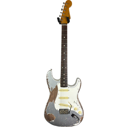 Fender MJT 60s Reissue Stratocaster - Inca Silver - Zwaar verouderd