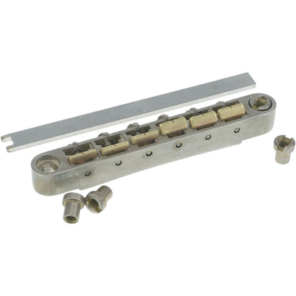 Faber ABRL-BA ABRL Bridge, patent pending locking system, aged nickel, natural brass saddles