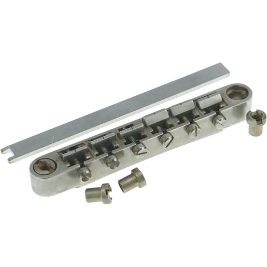 Faber ABRL-NA ABRL Bridge, pat. pend. Locking System, Aged Nickel, Brass saddles nickel plated