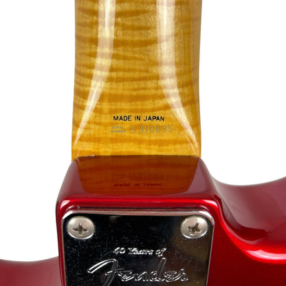 Fender Japan 62 Reissue Stratocaster 1994-1995 - Канди Епъл Ред - Със съвпадащ глава на грифа