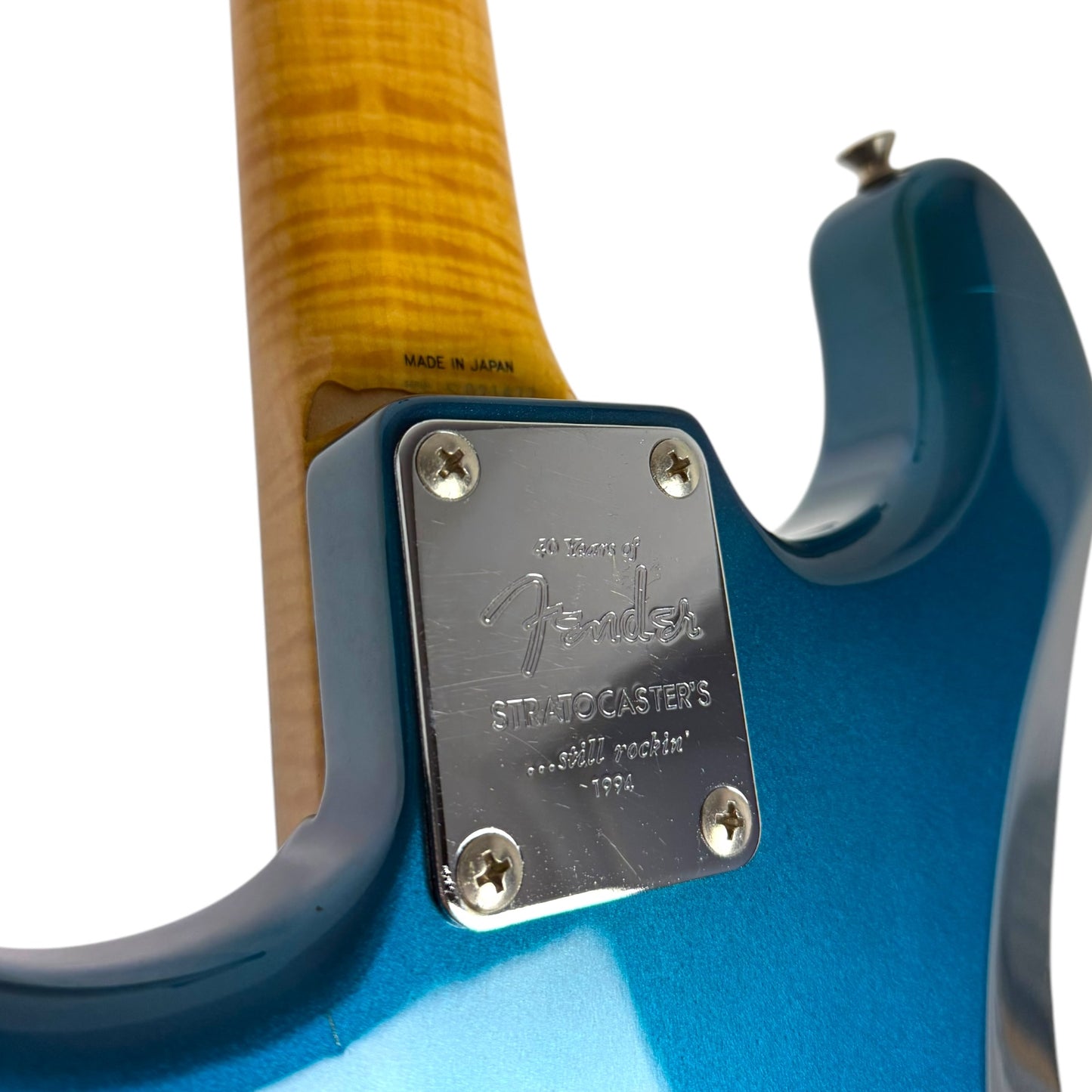 Fender Japan ST62-65AS ’62 Reissue Stratocaster Limited 40th Anniversary 1994 - Lake Placid Blue, matching Headstock