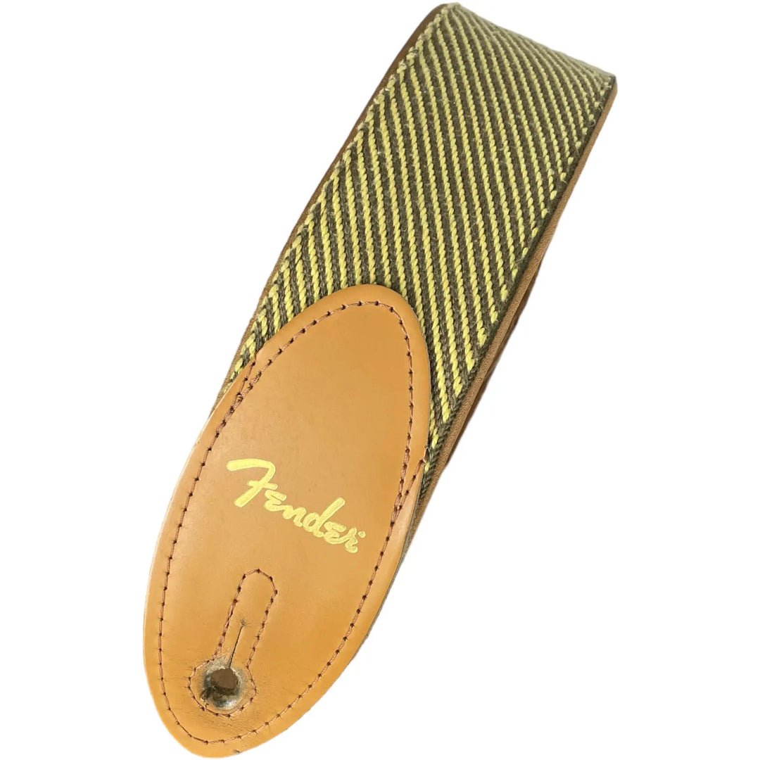 Fender Tweed Leather Guitar Strap Gurt - Pat´s Guitars