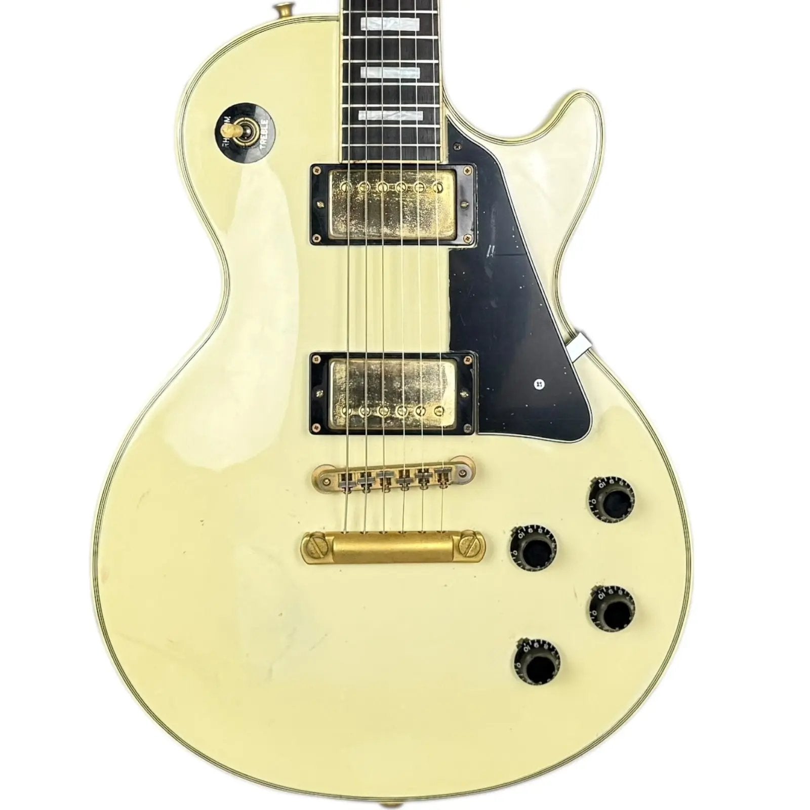 Burny RLC Les Paul Custom - White - Pat´s Guitars