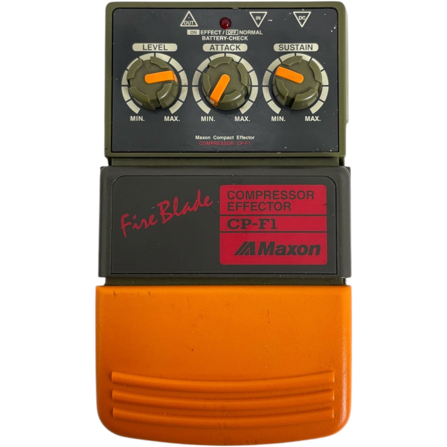 Maxon CP-F1 Compressor Effector Fire Blade Effect Pedal - Vintage Japan
