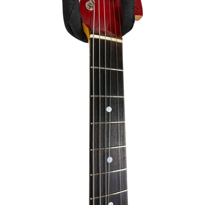 Fender Japan 66 Reissue Jaguar 1997–2000 – Candy Apple Red – główka w kolorze korpusu