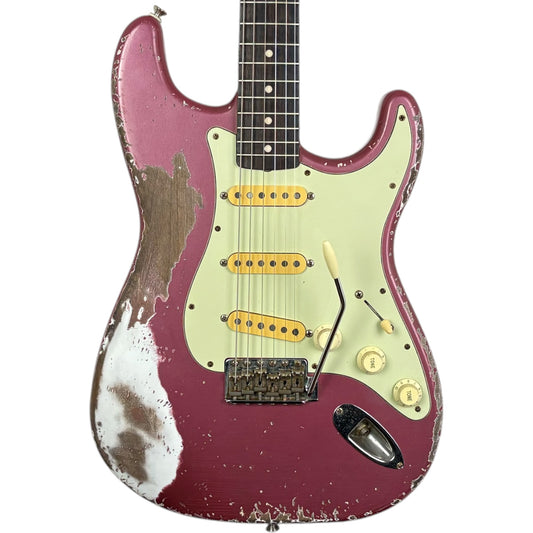 Fender MJT 60s Reissue Stratocaster - Burgundy Mist - Heavy Relic