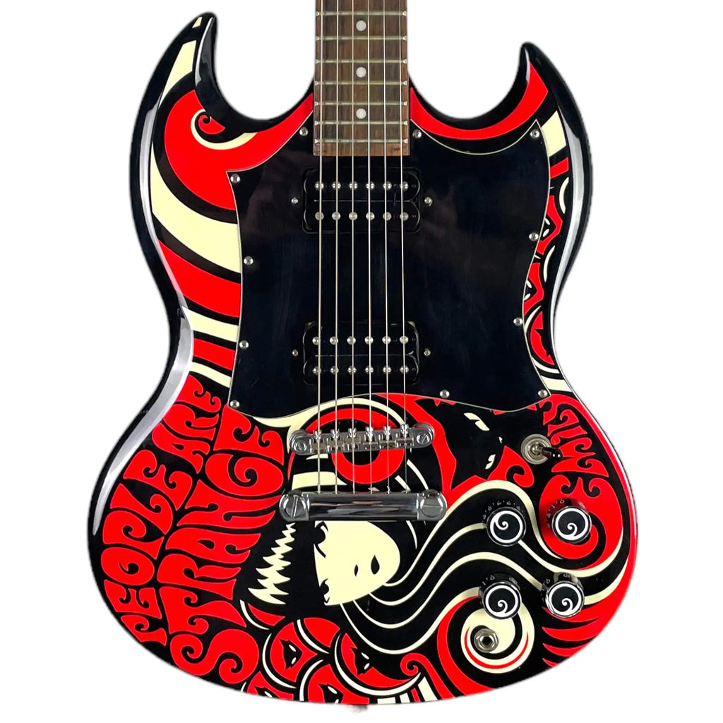 【希少】Epiphone SG G-310 Emily the Strange Guitarra Epiphone SG G310 Emily Strange com Capa | Pandora Music