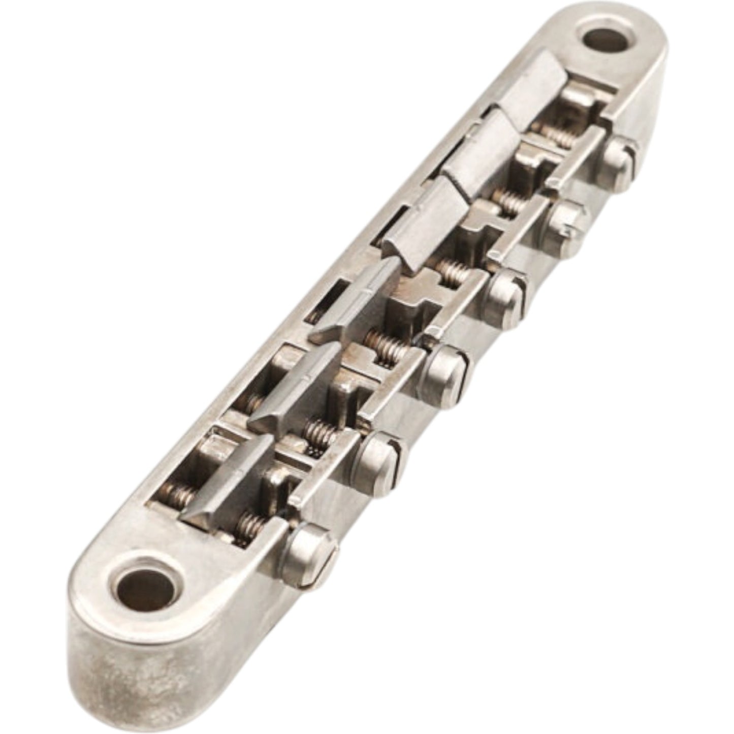Faber ABRM-TA ABRM Bridge, Fits 4mm studs, Aged Nickel, Titanium saddles