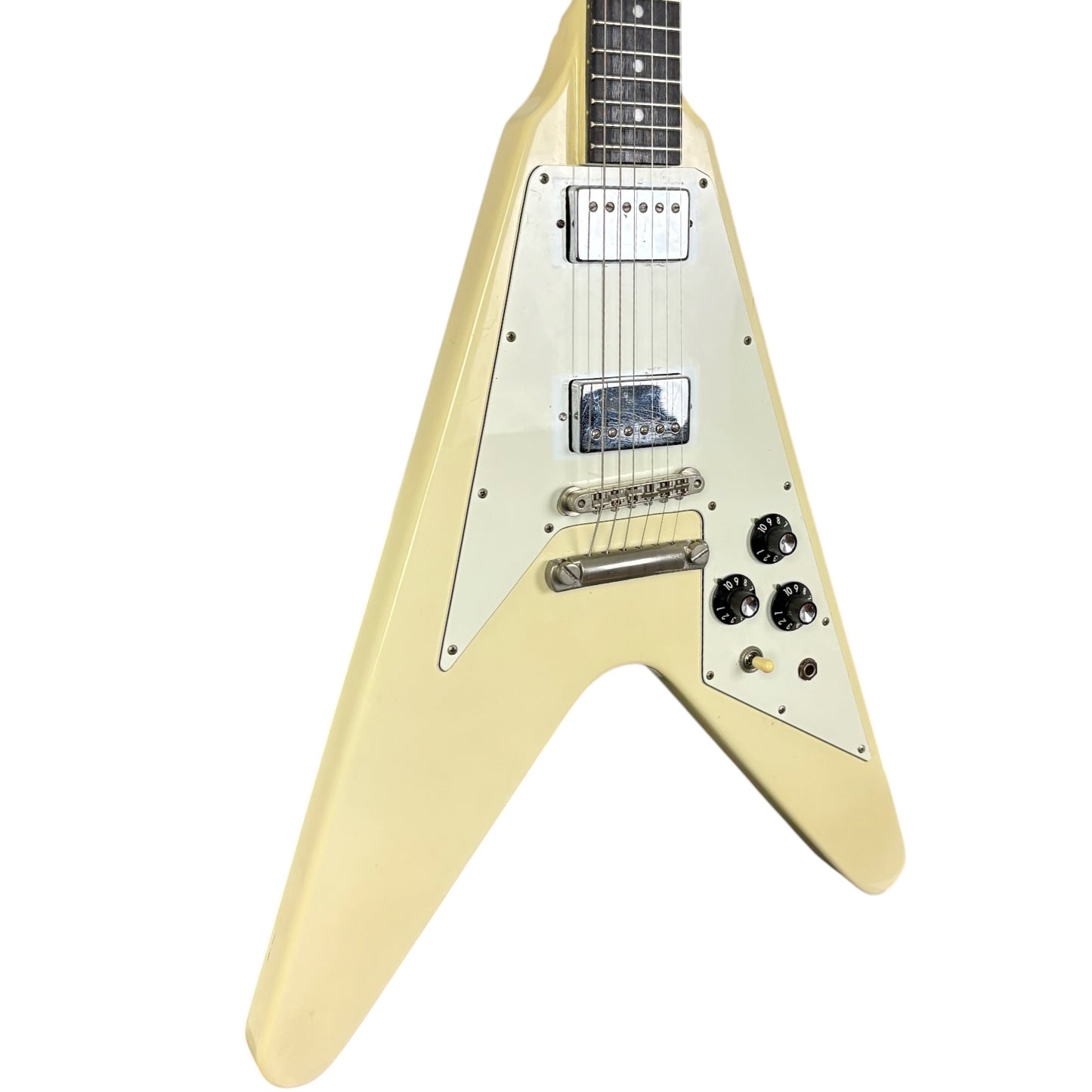 Burny Japan RFV-75 Flying V 1990s - Vintage White