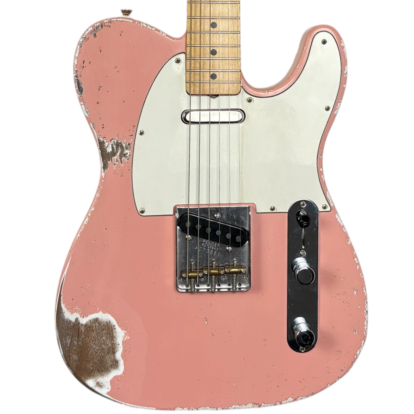 Fender MJT Telecaster réédition des années 50 – Rose coquillage – Relic très marqué