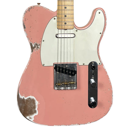Fender MJT Telecaster réédition des années 50 – Rose coquillage – Relic très marqué