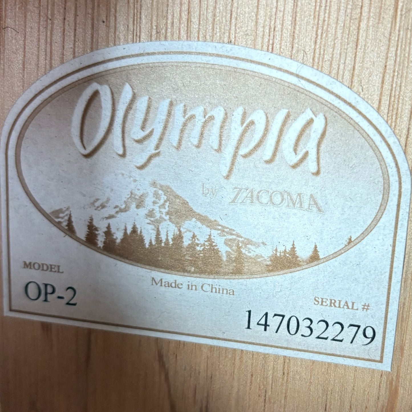 Olympia от Tacoma OP-2 акустична натурална
