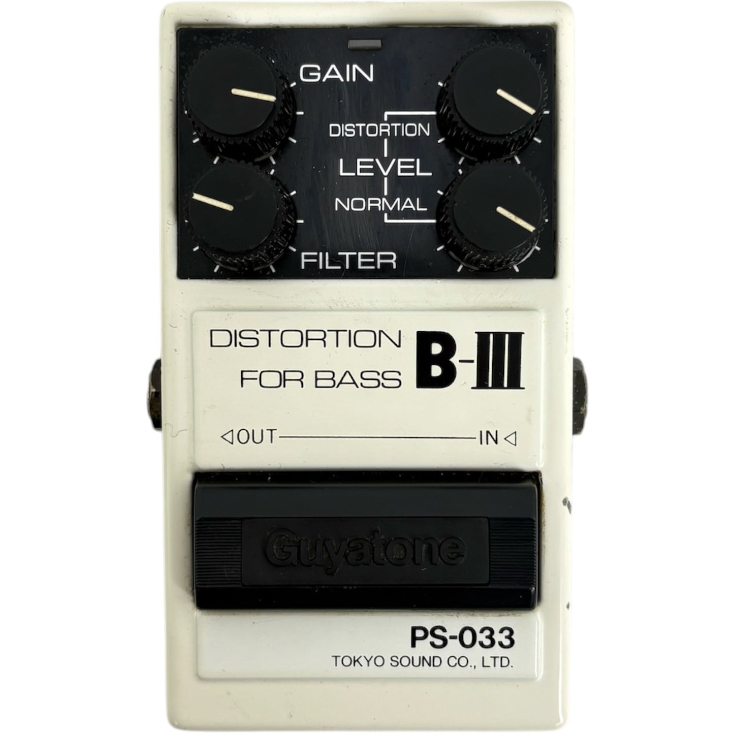 Pédale d'effet Distorsion Basse Guyatone PS-033 B-III 1987 - Vintage Japon