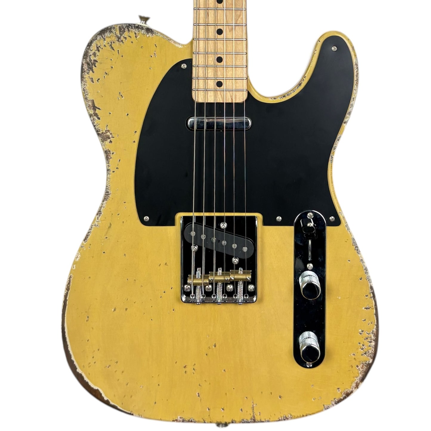Fender MJT 50s Reissue Telecaster – karamelově blond – výrazný relic vzhled