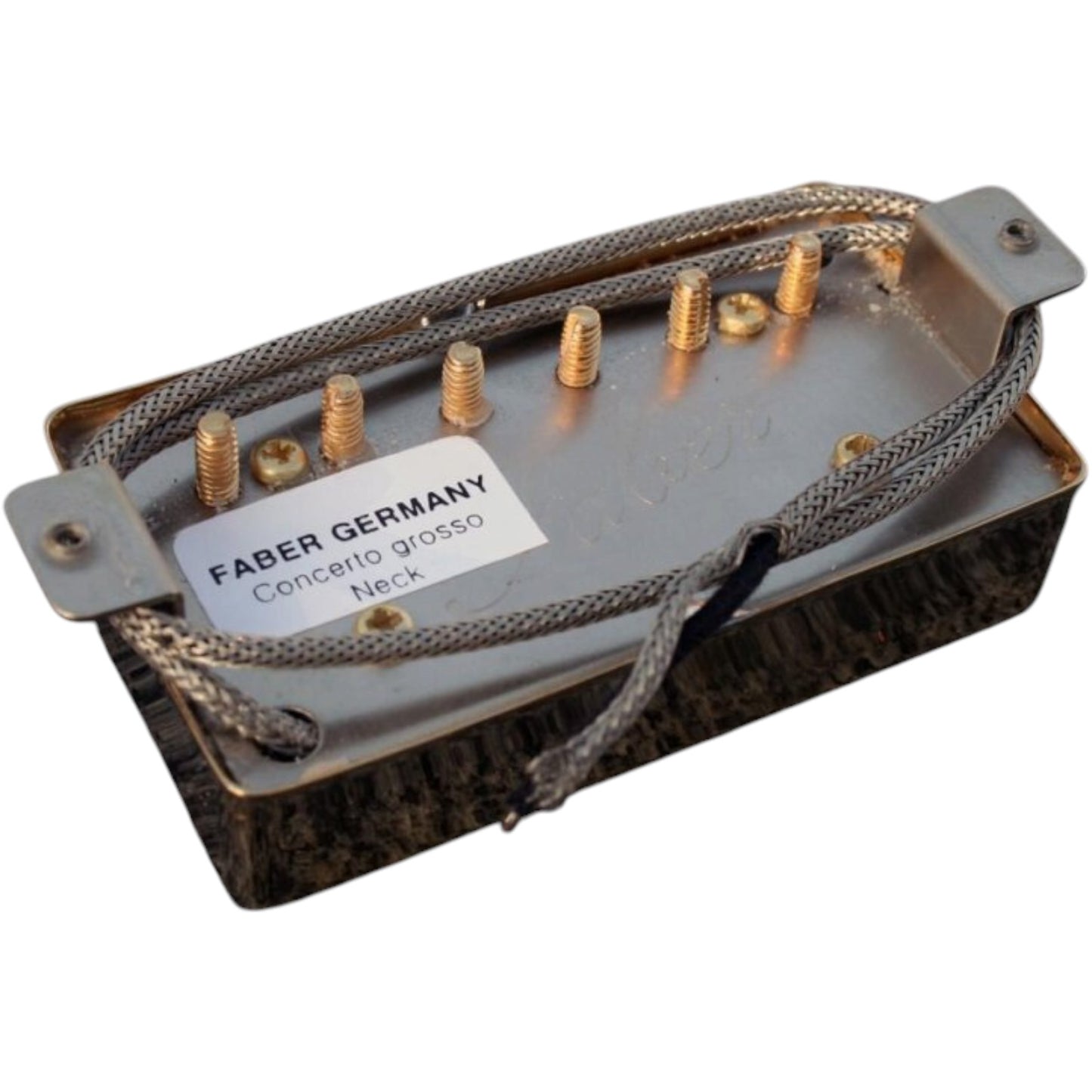 Faber PUPCG-NGG Faber Pickup Concerto grosso -Neck- Classic '59 PAF -hand wound- Germany, Cover gold plated
