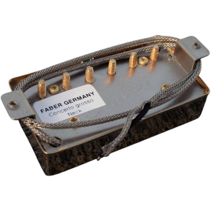 Faber PUPCG-NGG Faber Pickup Concerto grosso -Neck- Classic '59 PAF -hand wound- Germany, Cover gold plated