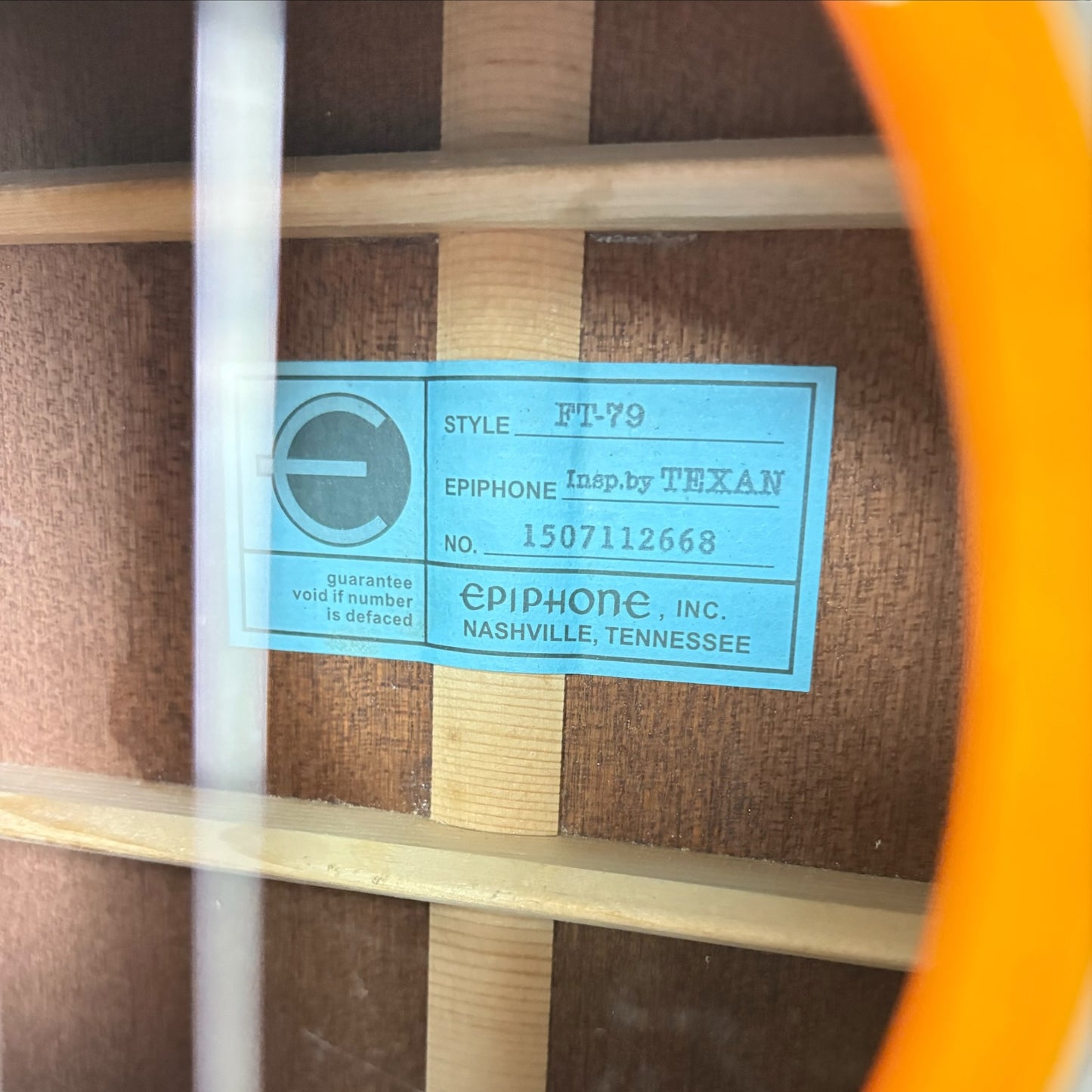 Epiphone FT-79 inspired by Texan 2015 - Natural